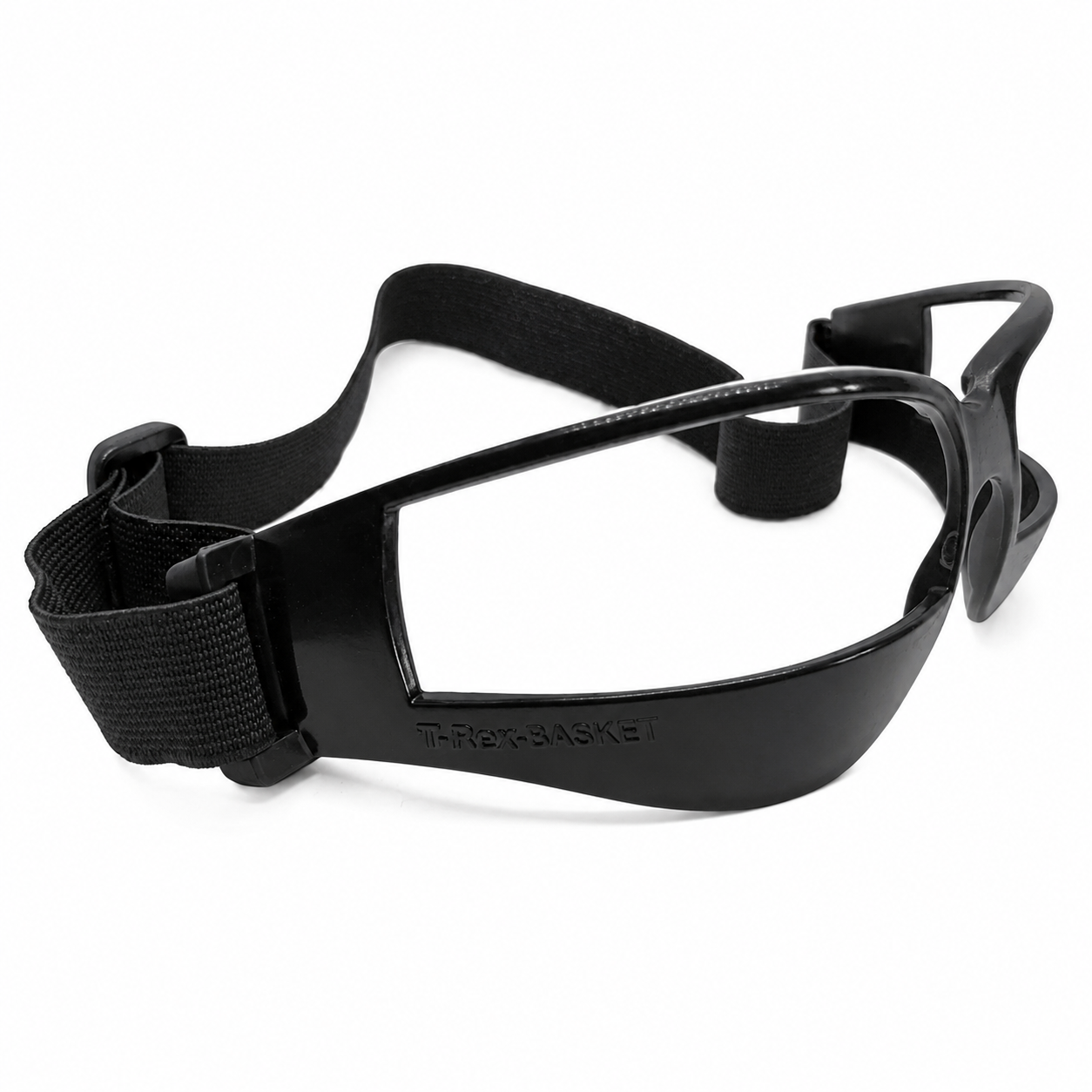 Black T-rex BASKET Dribble Goggles – branded side view